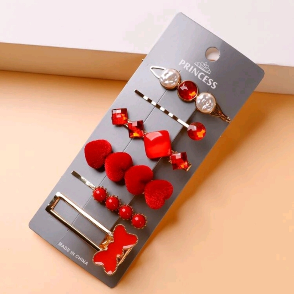 Rhinestone Decor Hairclips